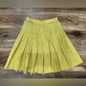 LEVI'S X BARBIE FERREIRA Pleated Distressed Midi Skirt in The Candy Shop Sz XS